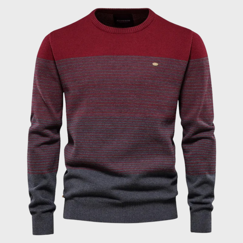 Emmett | Men's Striped Crew Neck Jumper