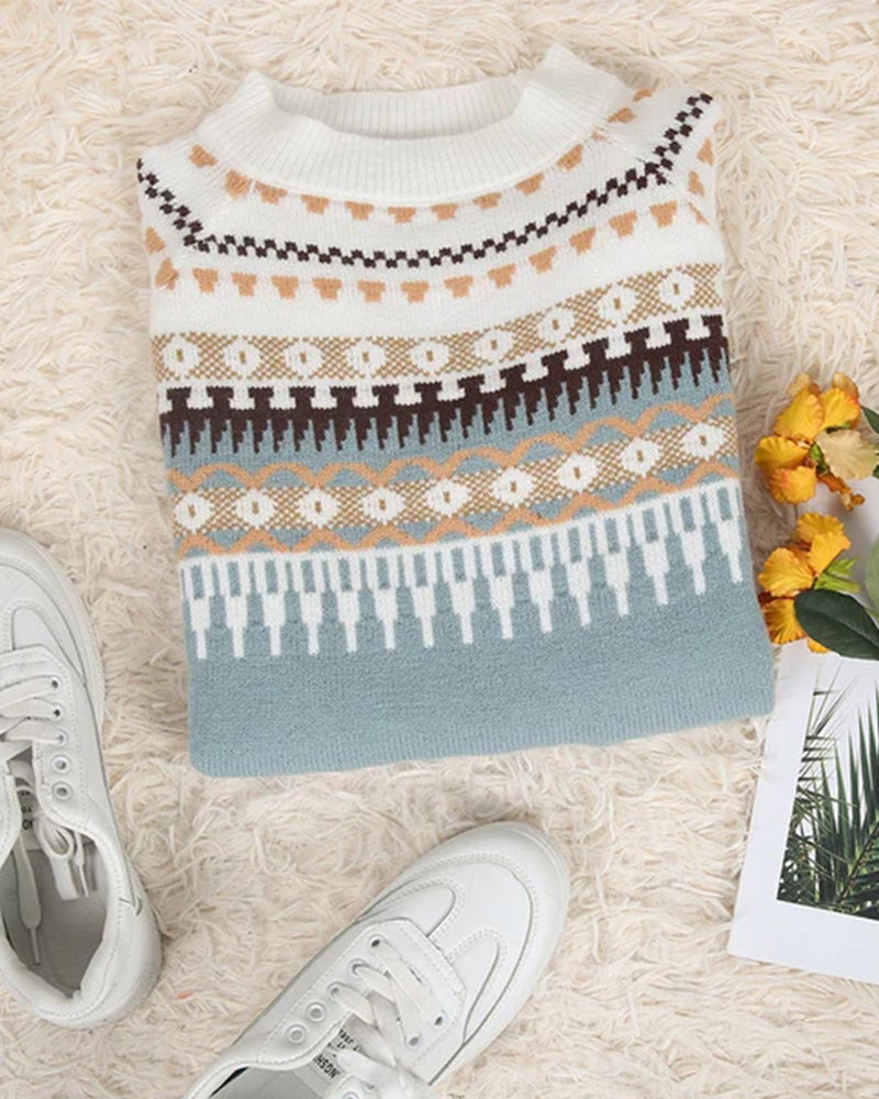 Eulalia | Women's Fair Isle Nordic Knitted Jumper