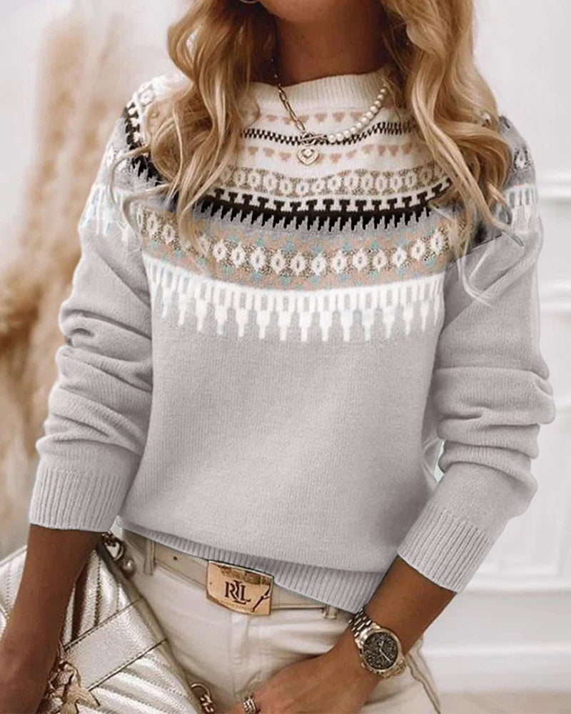 Eulalia | Women's Fair Isle Nordic Knitted Jumper