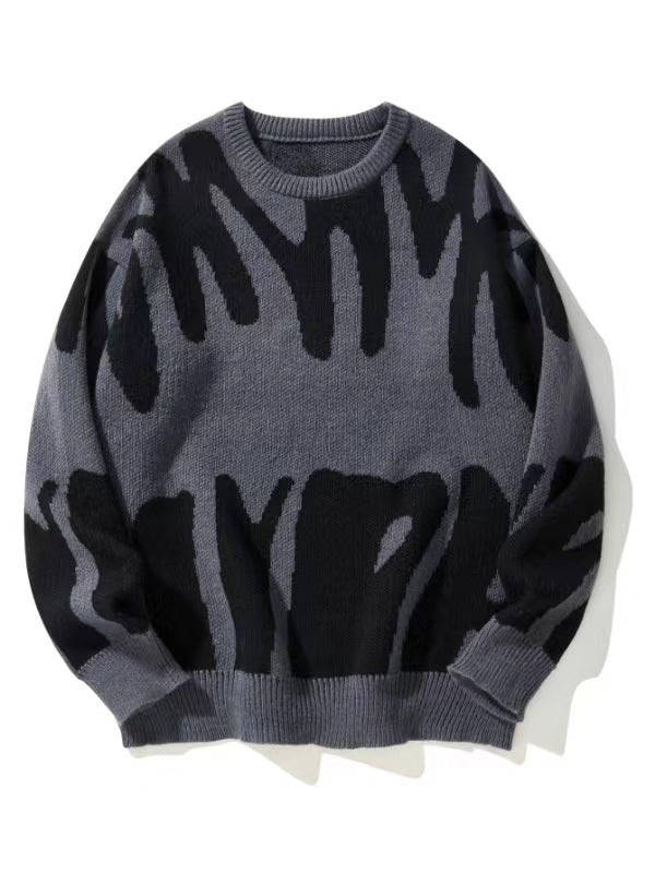 Everett | Men's Crew Neck Jumper Knitted Striped