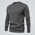 Ezra | Men's Waffle Knit Jumper Crew Neck
