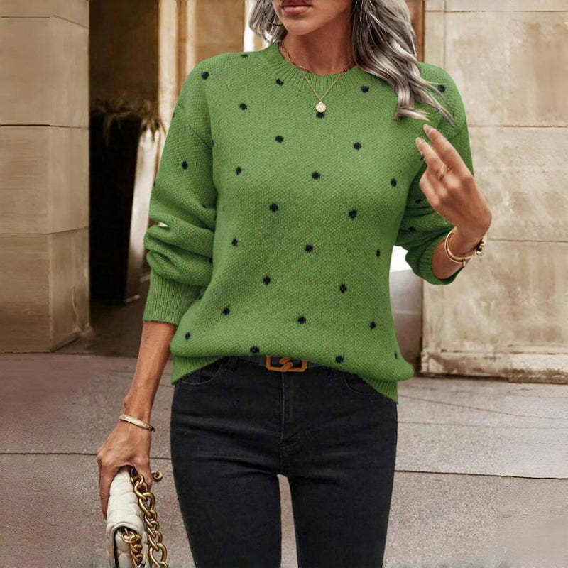 Fern | Women's Polka Dot Knitted Jumper