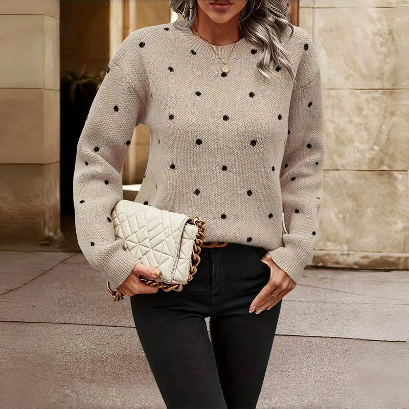 Fern | Women's Polka Dot Knitted Jumper