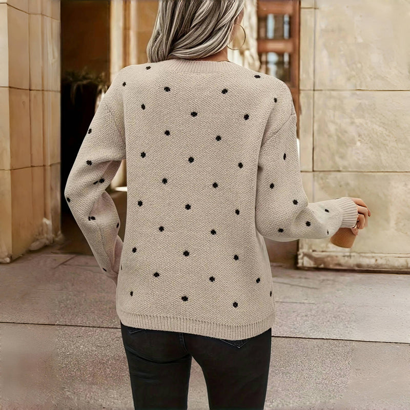 Fern | Women's Polka Dot Knitted Jumper