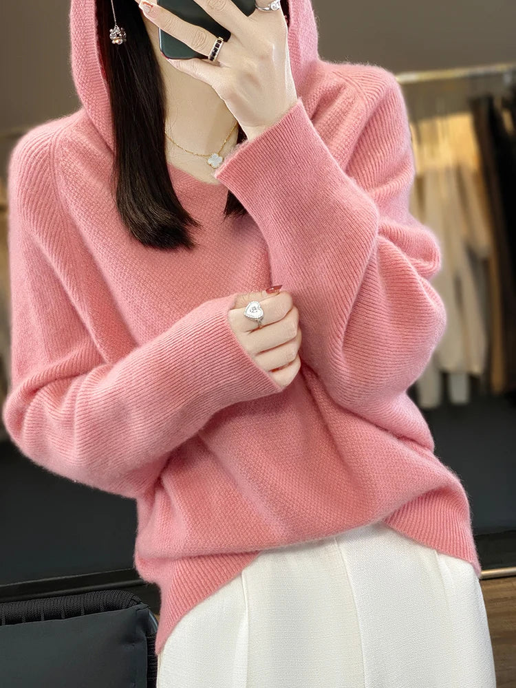 Fleur | Women's Hooded Soft Knit Jumper