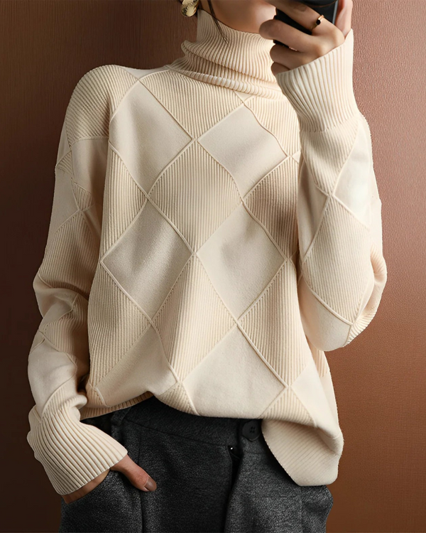 Frances | Women's Roll Neck Soft Knit Jumper