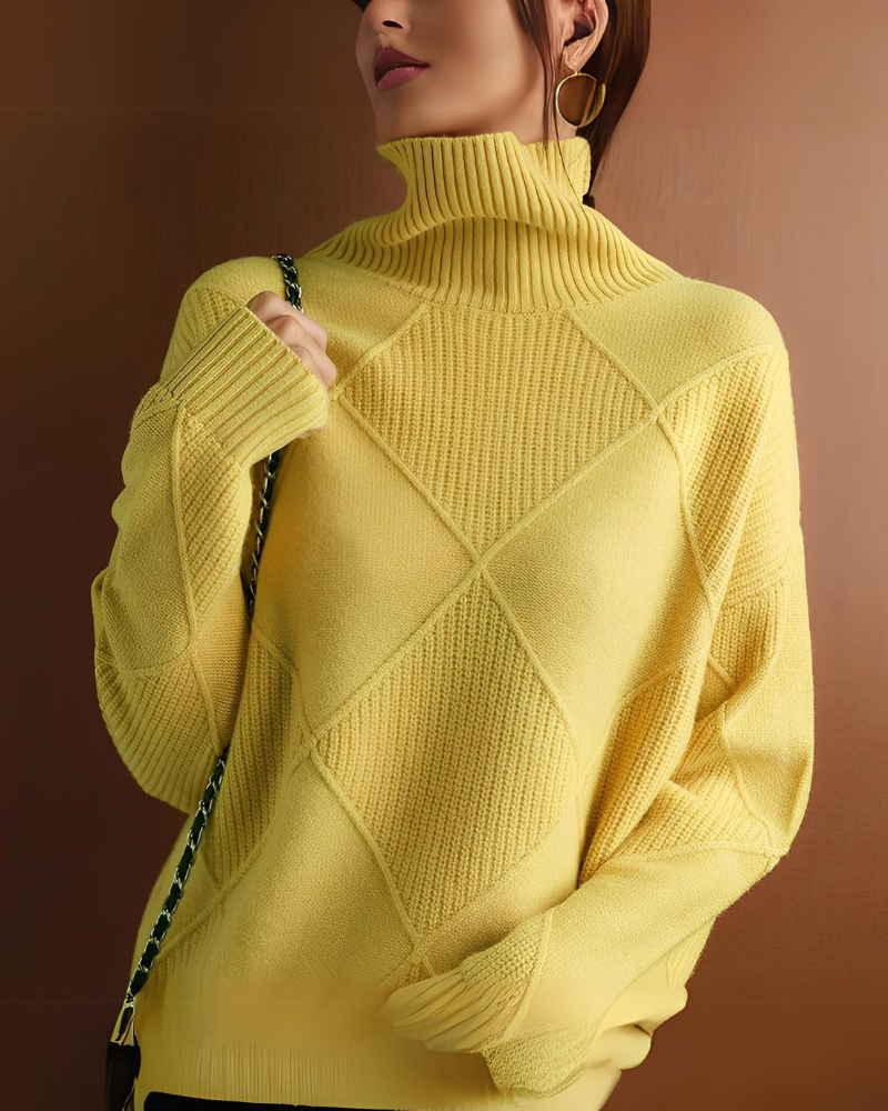 Frances | Women's Roll Neck Soft Knit Jumper