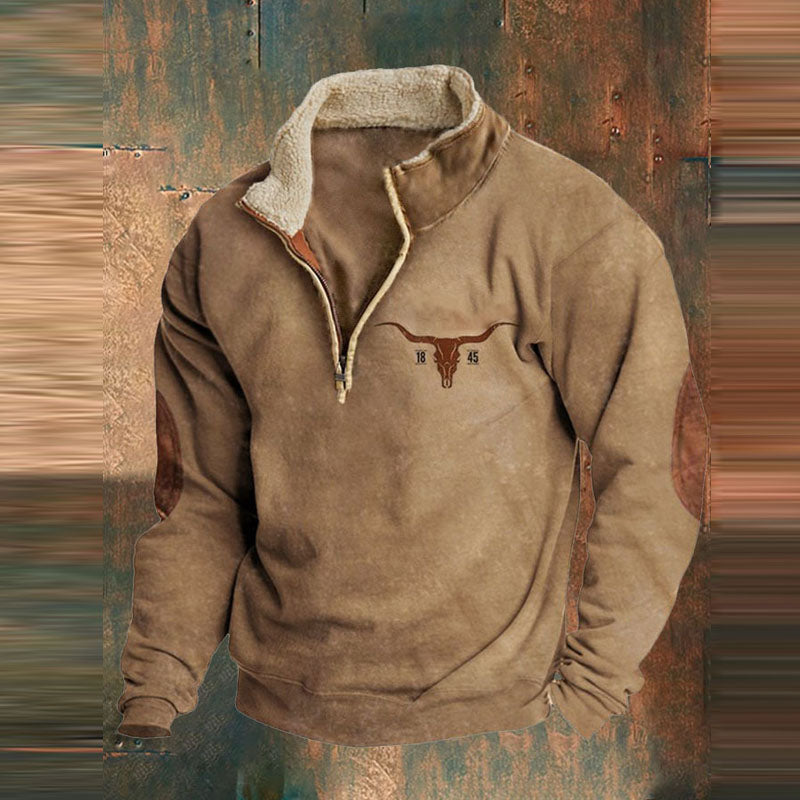 Franklin | Men's Half Zip Jumper Knitted Funnel Neck