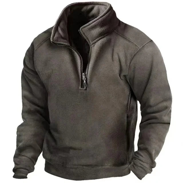Gareth | Men's Funnel Neck Zip Up Jumper