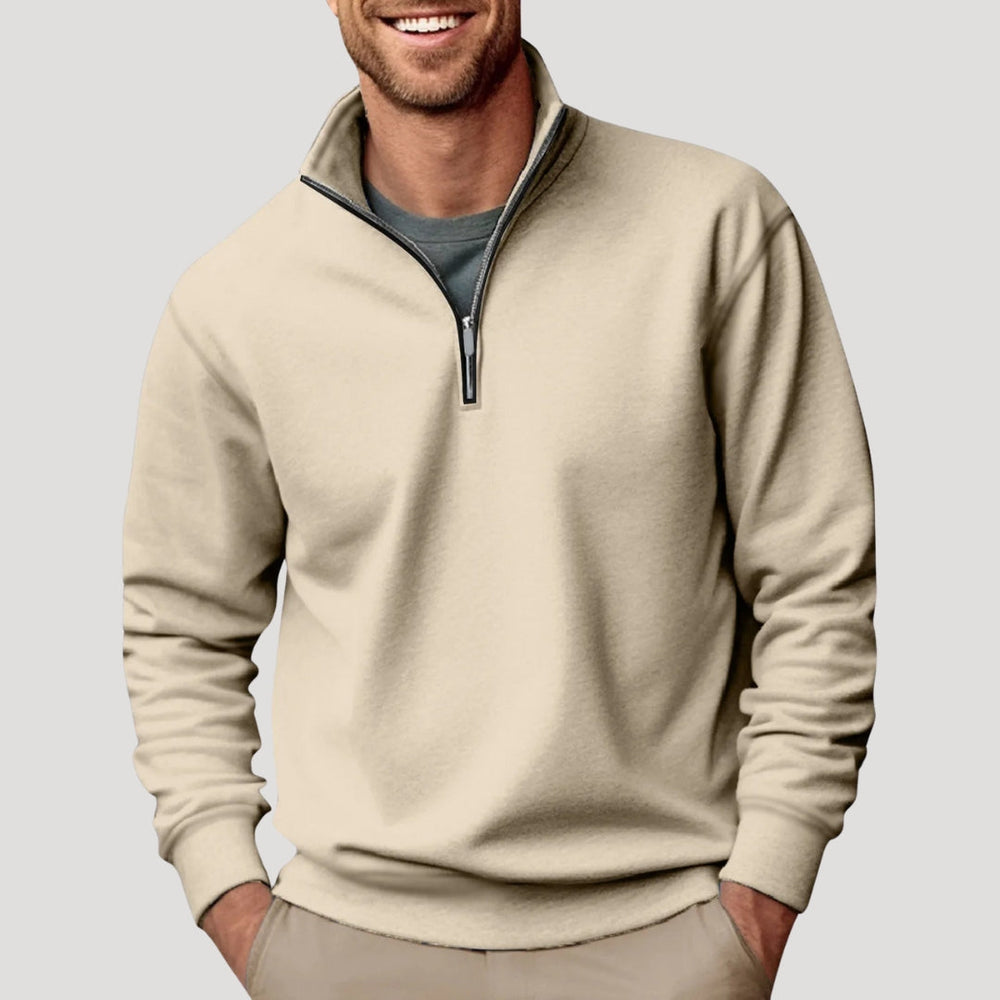 Garrett | Men's Quarter Zip Jumper Knitted