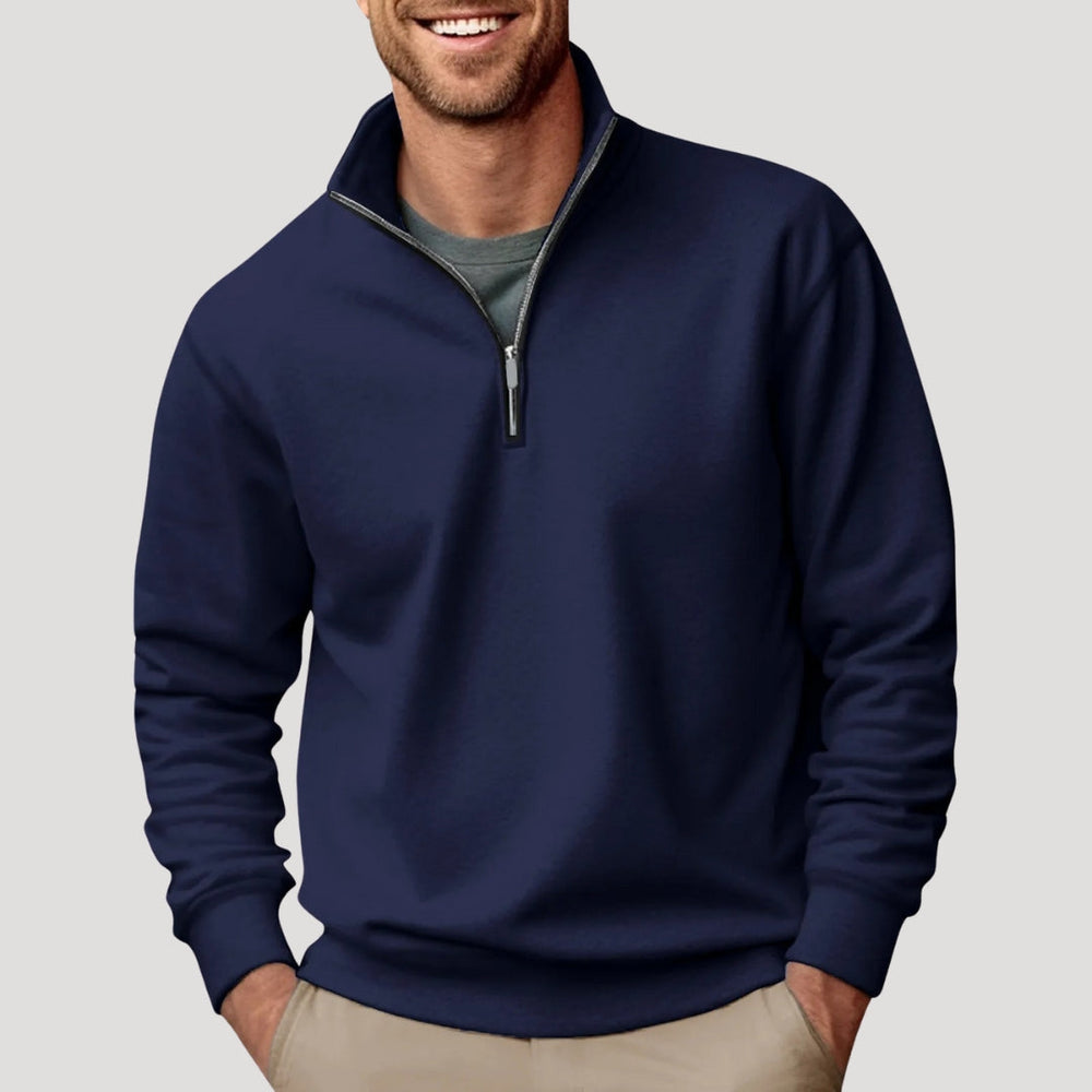 Garrett | Men's Quarter Zip Jumper Knitted