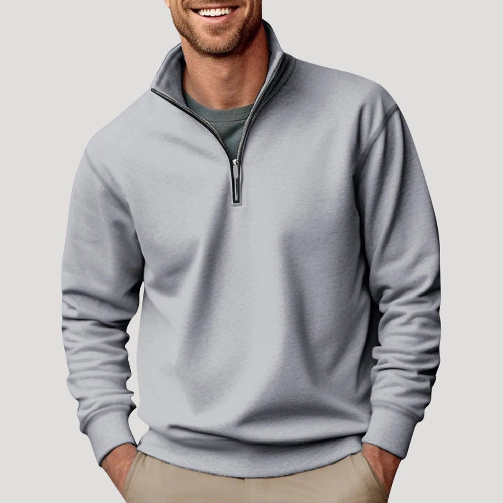 Garrett | Men's Quarter Zip Jumper Knitted