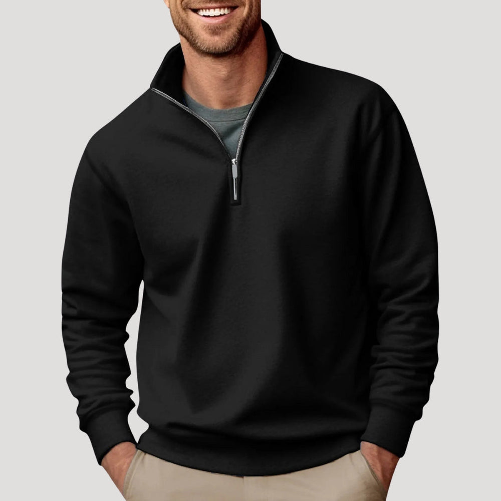 Garrett | Men's Quarter Zip Jumper Knitted