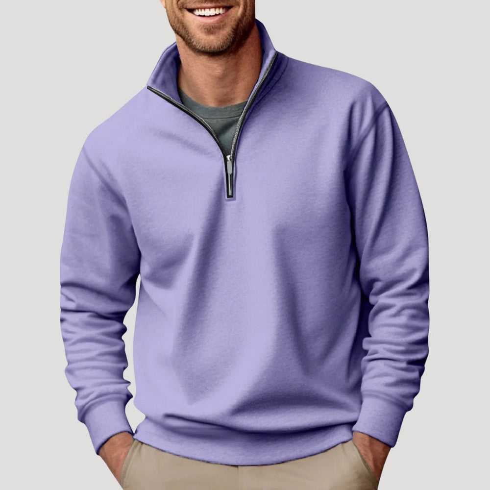 Garrett | Men's Quarter Zip Jumper Knitted