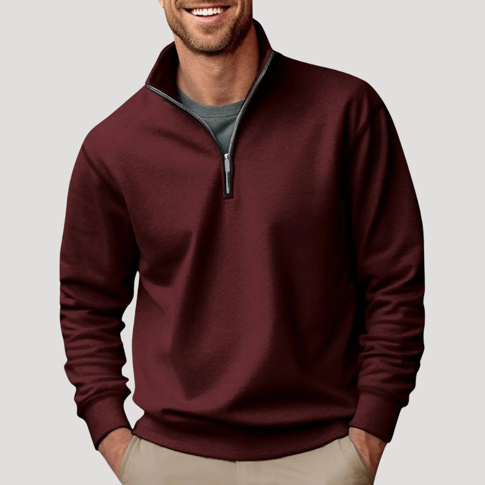 Garrett | Men's Quarter Zip Jumper Knitted