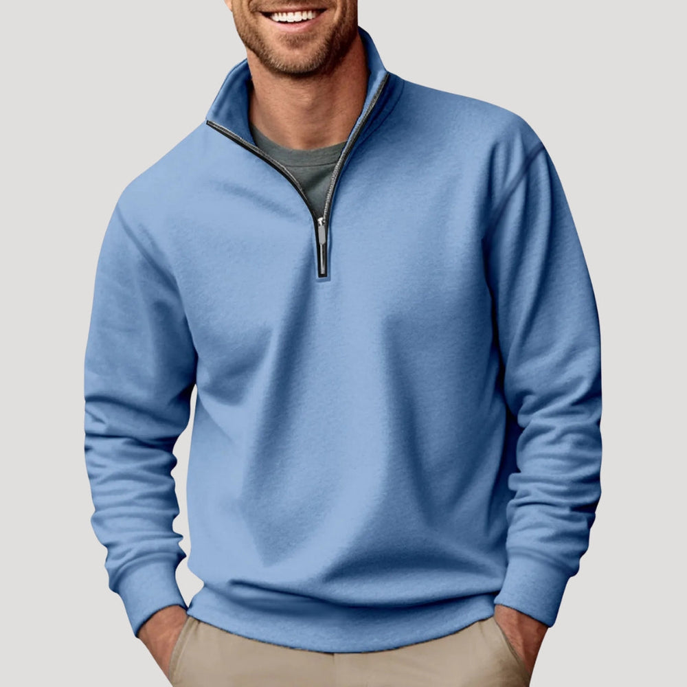 Garrett | Men's Quarter Zip Jumper Knitted