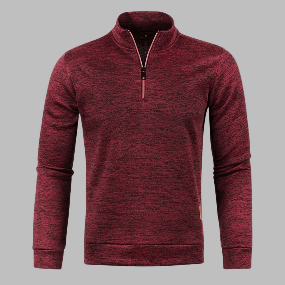 Griffin | Men's Zip Up Jumper Fine Knit