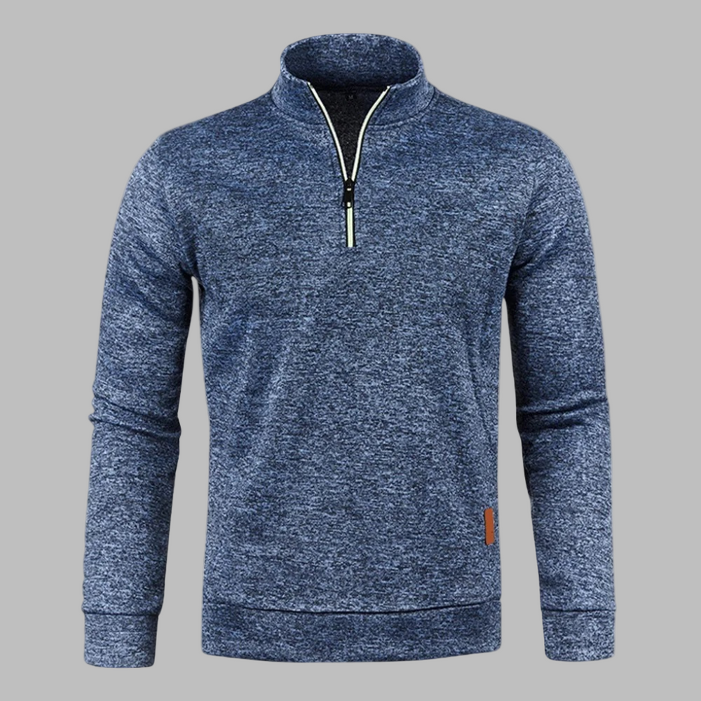 Griffin | Men's Zip Up Jumper Fine Knit