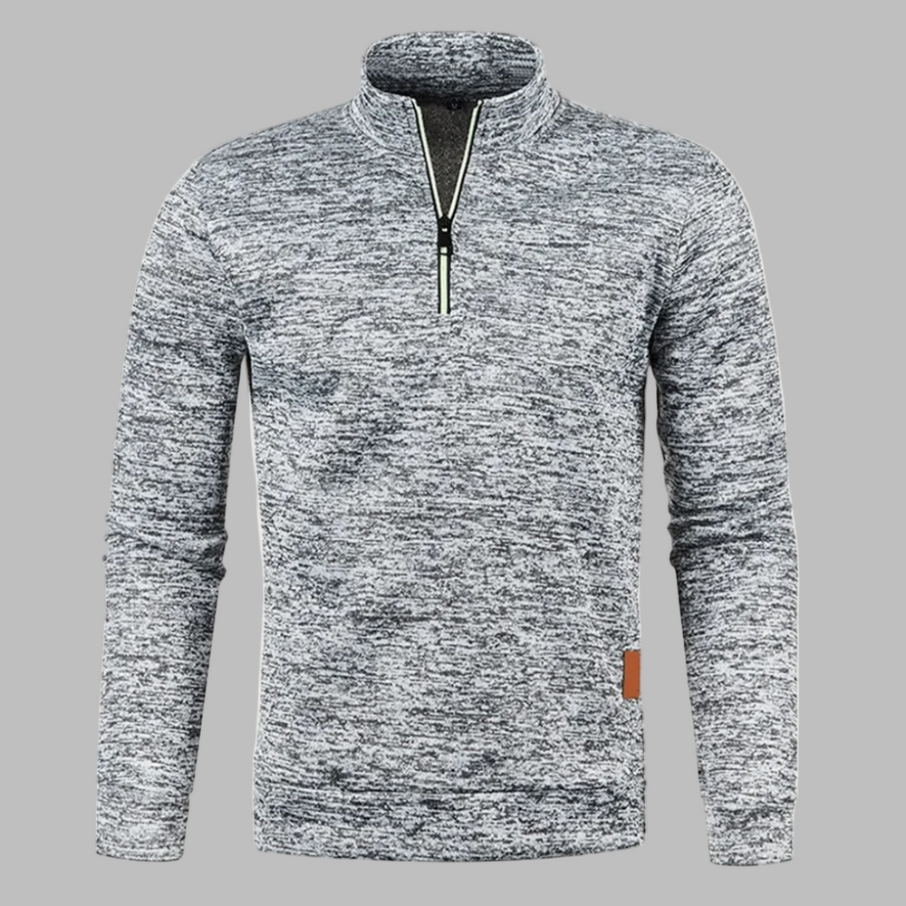 Griffin | Men's Zip Up Jumper Fine Knit