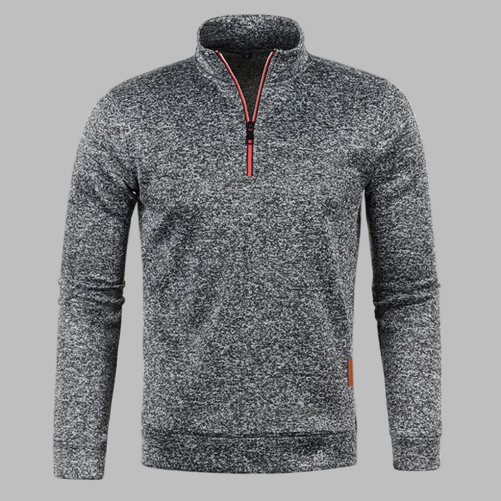 Griffin | Men's Zip Up Jumper Fine Knit