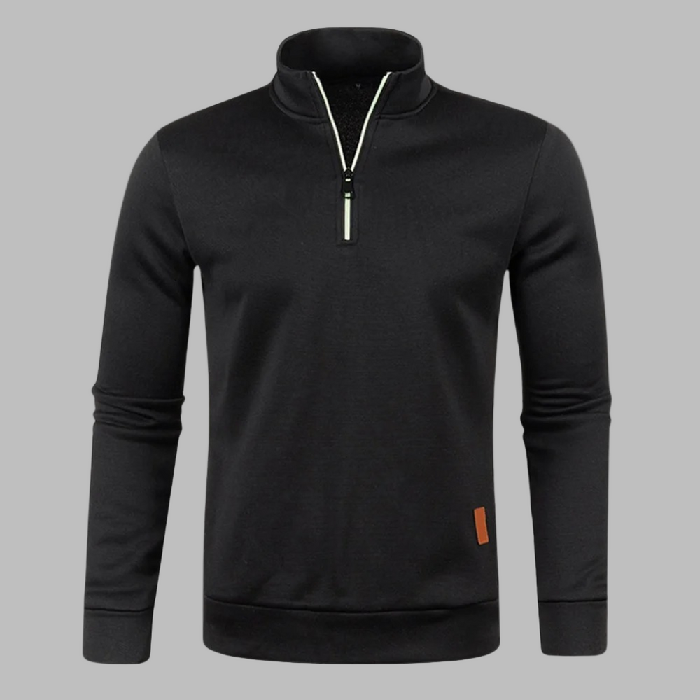 Griffin | Men's Zip Up Jumper Fine Knit