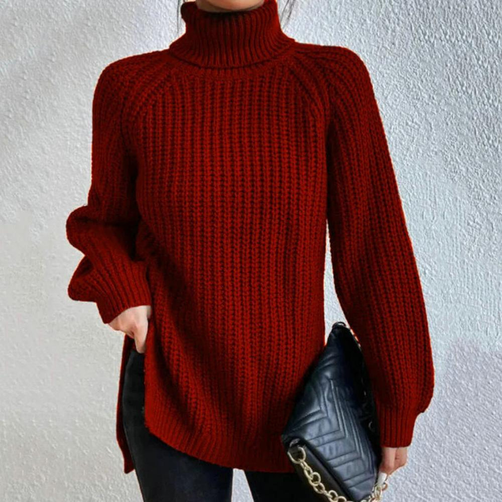 Guinevere | Women's Fine Knit Roll Neck Jumper