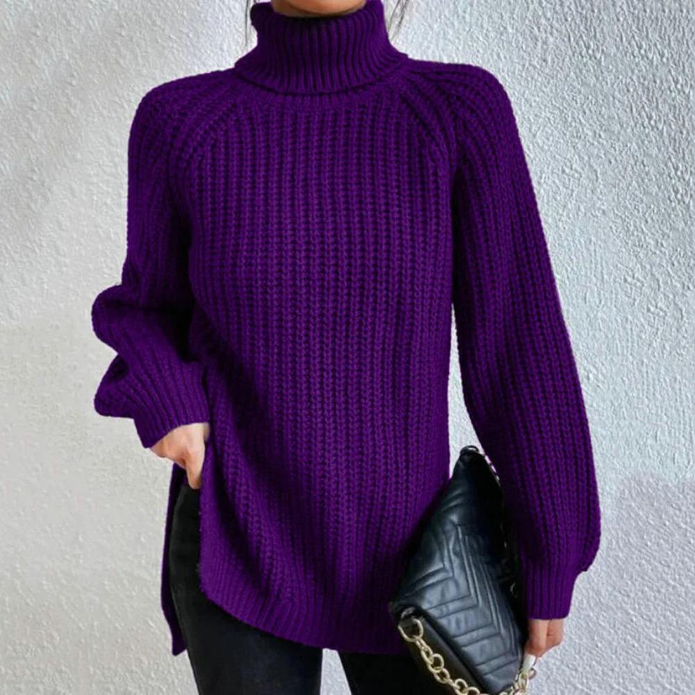 Guinevere | Women's Fine Knit Roll Neck Jumper