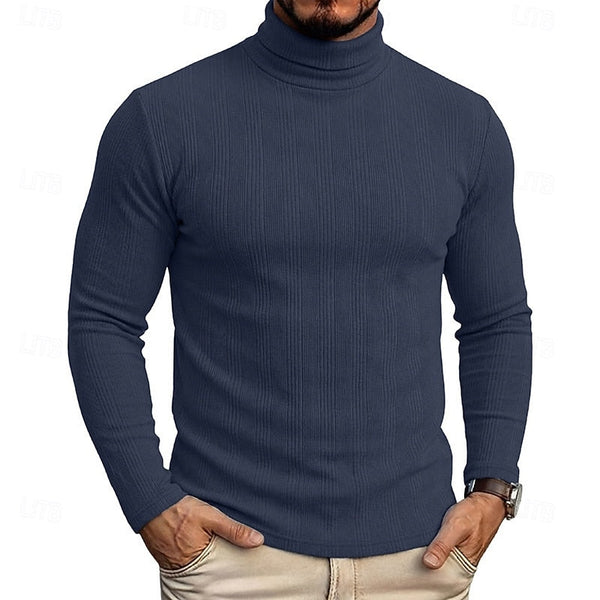 Gustav | Men's Slim Fit Polo Neck Jumper