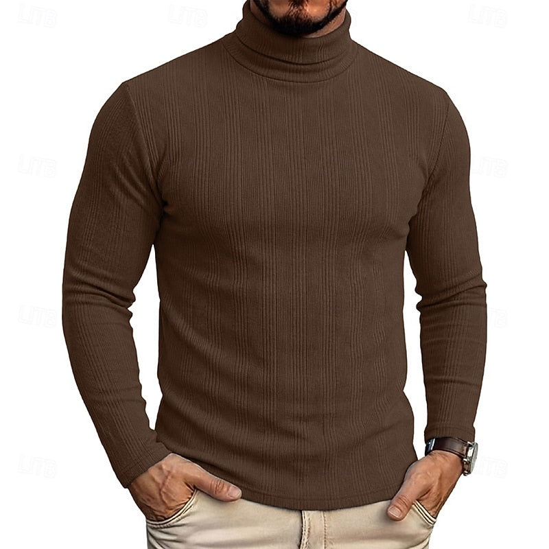 Gustav | Men's Slim Fit Polo Neck Jumper