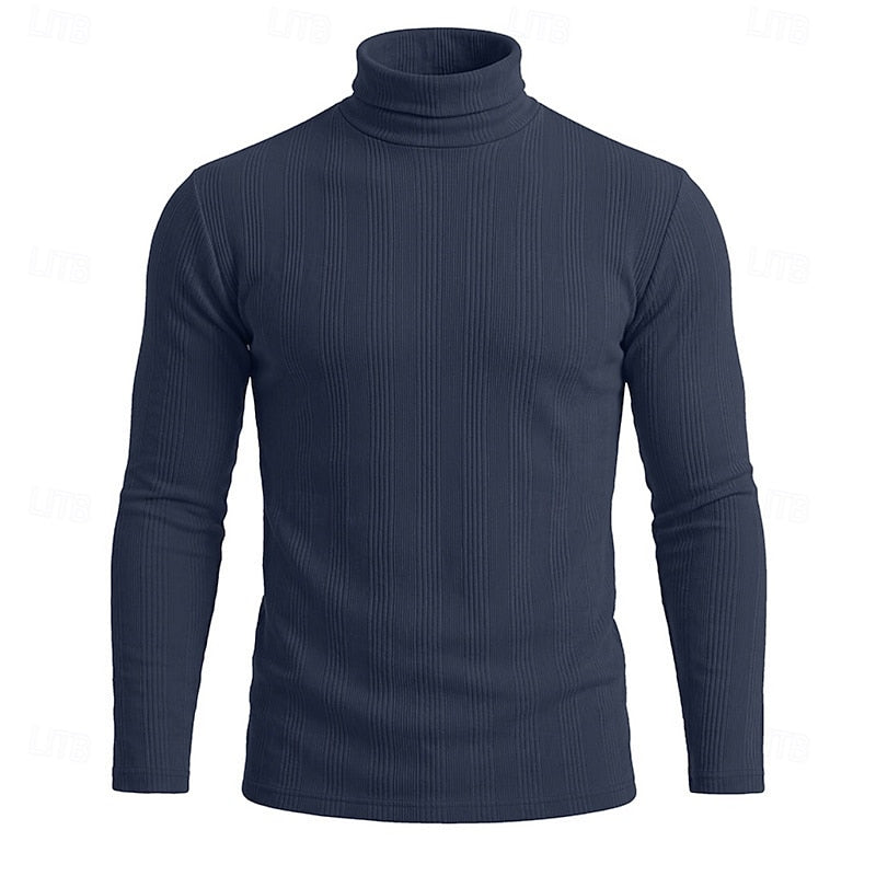Gustav | Men's Slim Fit Polo Neck Jumper