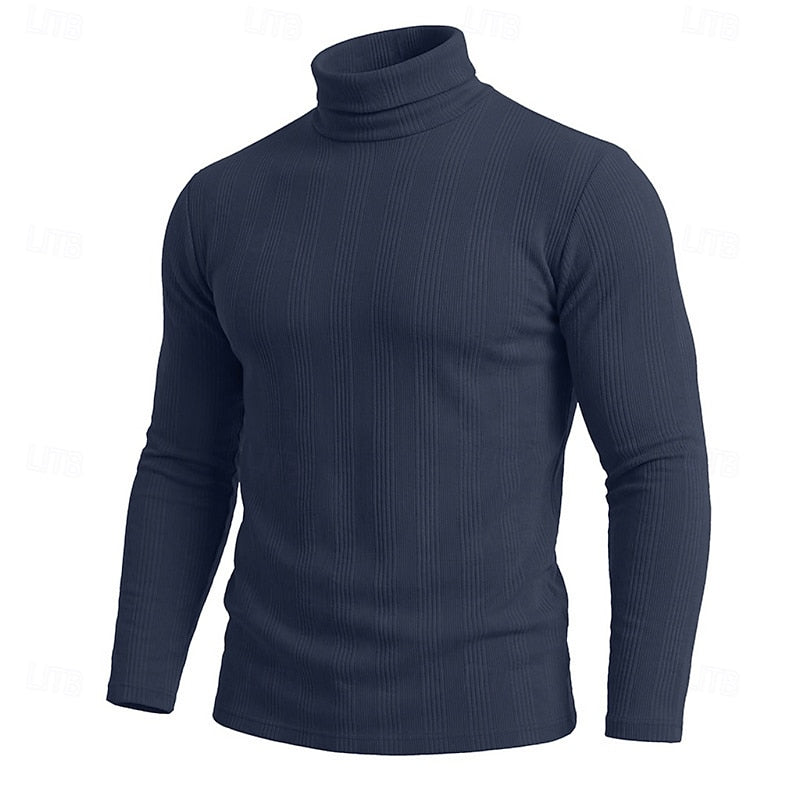 Gustav | Men's Slim Fit Polo Neck Jumper