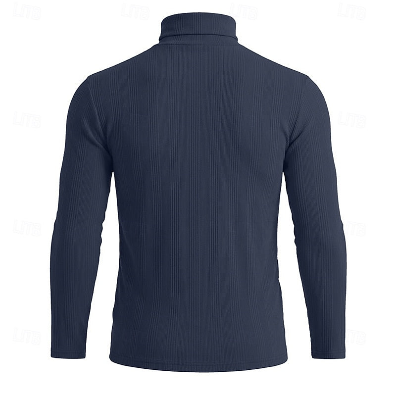 Gustav | Men's Slim Fit Polo Neck Jumper