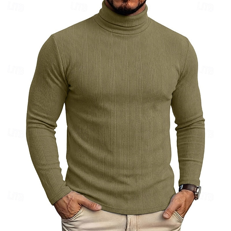Gustav | Men's Slim Fit Polo Neck Jumper