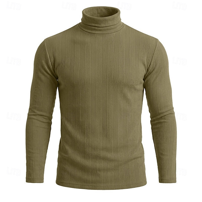 Gustav | Men's Slim Fit Polo Neck Jumper