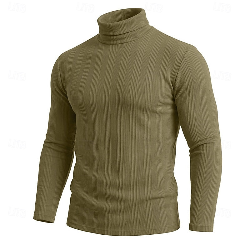 Gustav | Men's Slim Fit Polo Neck Jumper