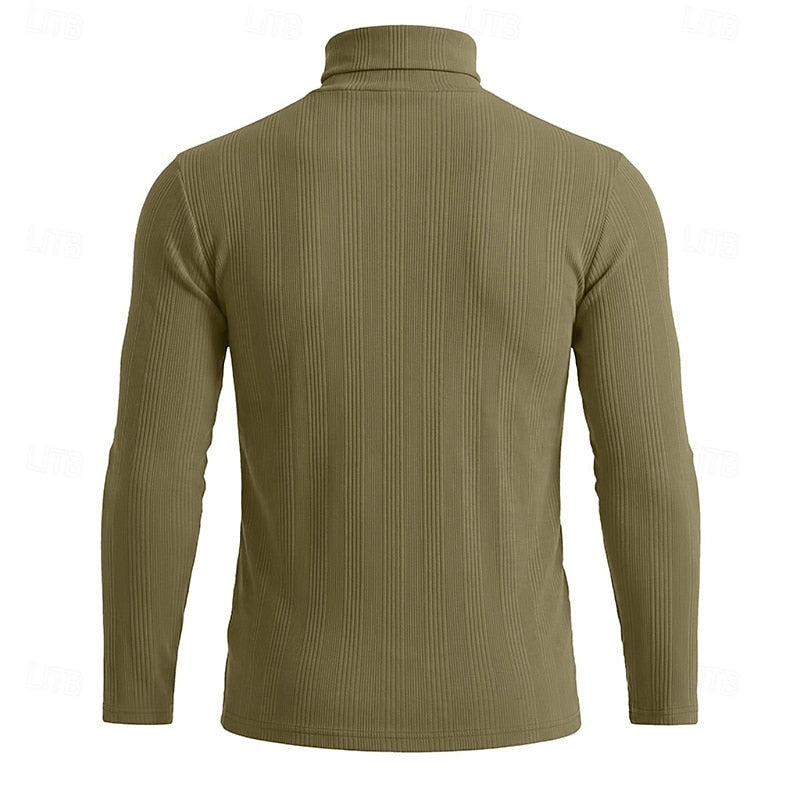Gustav | Men's Slim Fit Polo Neck Jumper