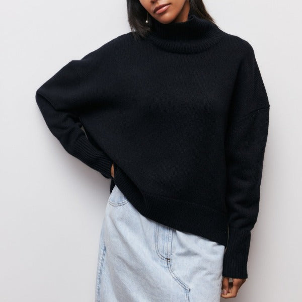 Halle | Women's Long Sleeve Roll Neck Jumper