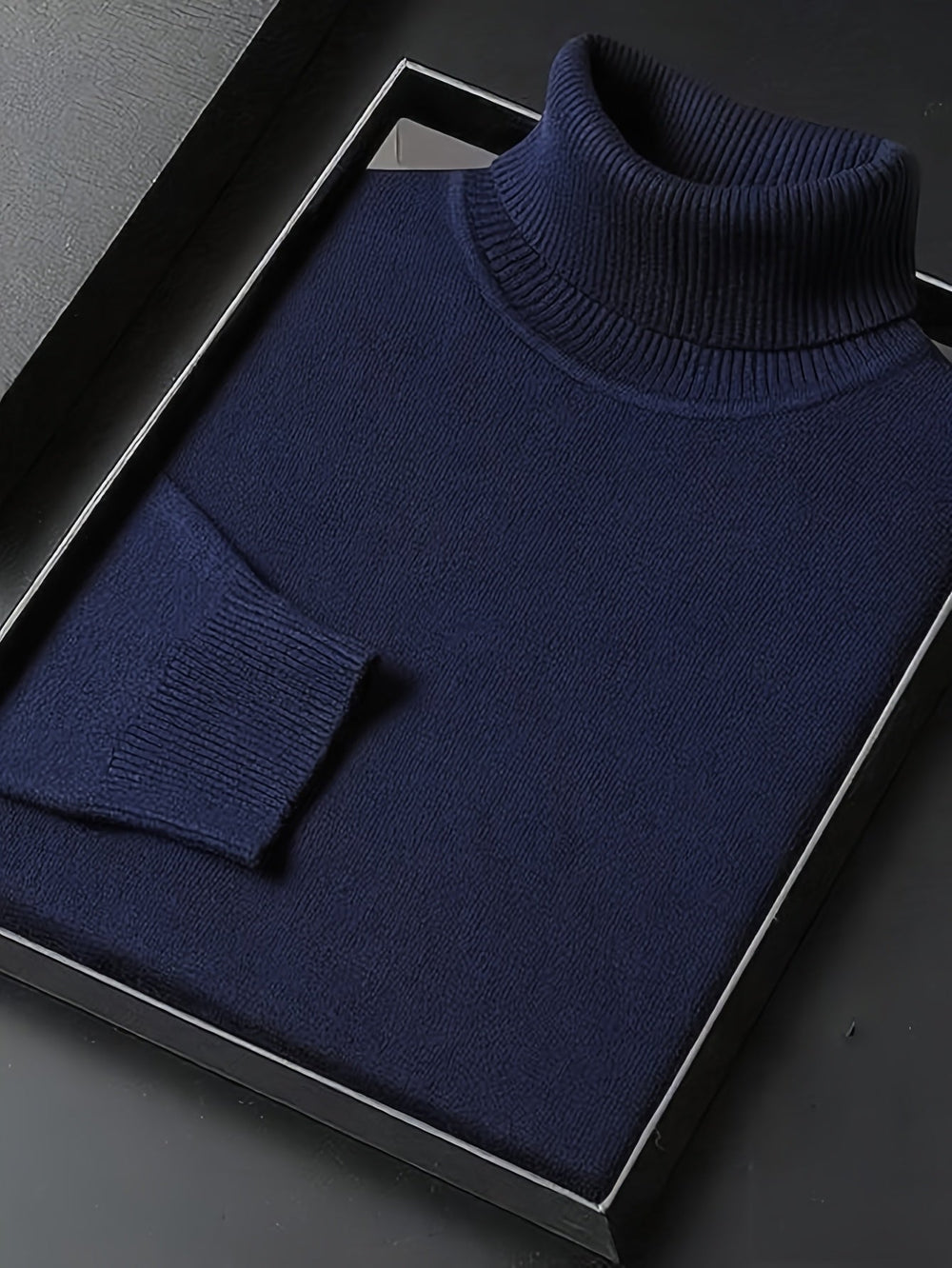 Hamish | Men's Roll Neck Jumper Fine Knit