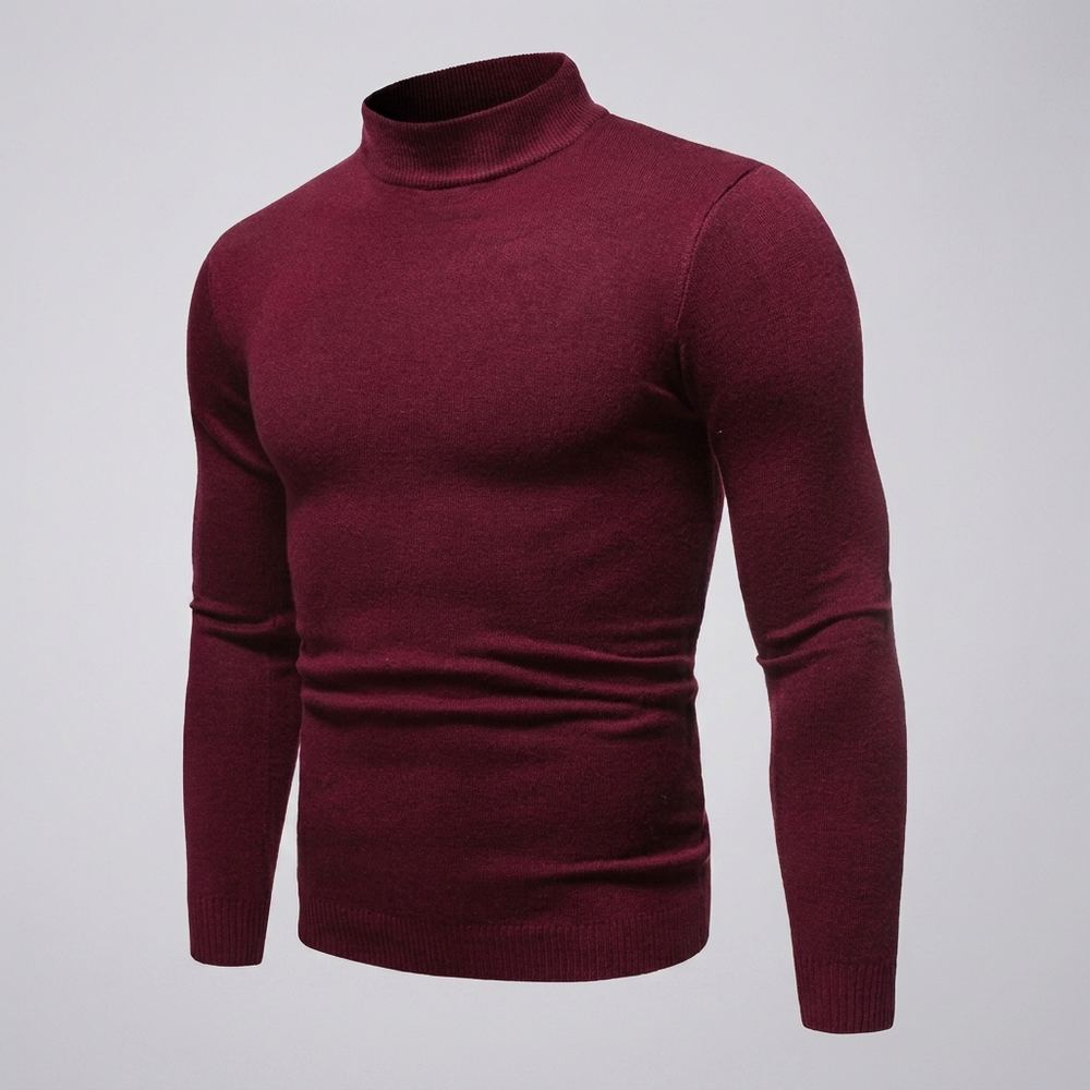 Harvey | Men's Fine Knit Roll Neck Jumper