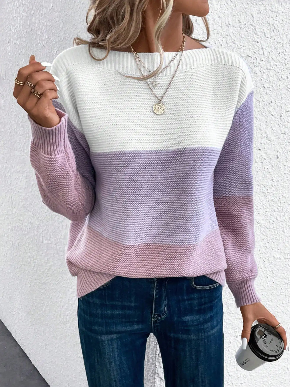 Helena | Women's Slouchy Knitted Jumper Soft Knit