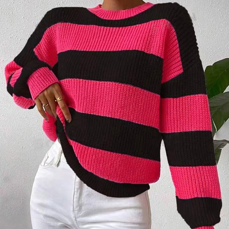 Hollis | Women's Striped Crew Neck Jumper