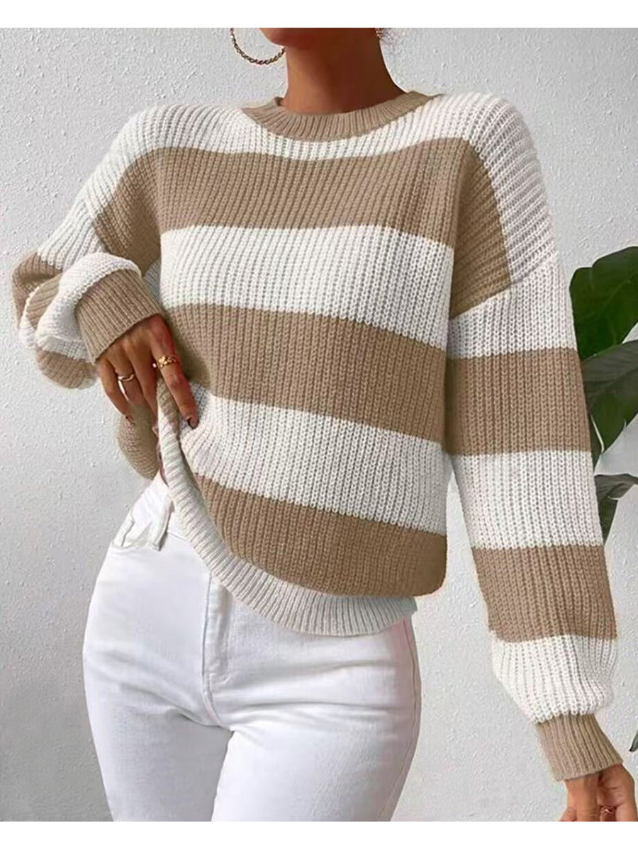 Hollis | Women's Striped Crew Neck Jumper