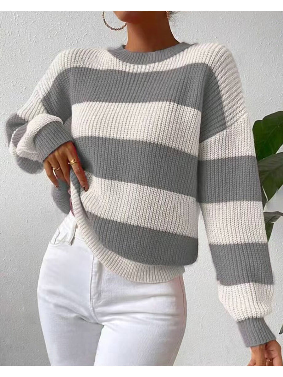 Hollis | Women's Striped Crew Neck Jumper
