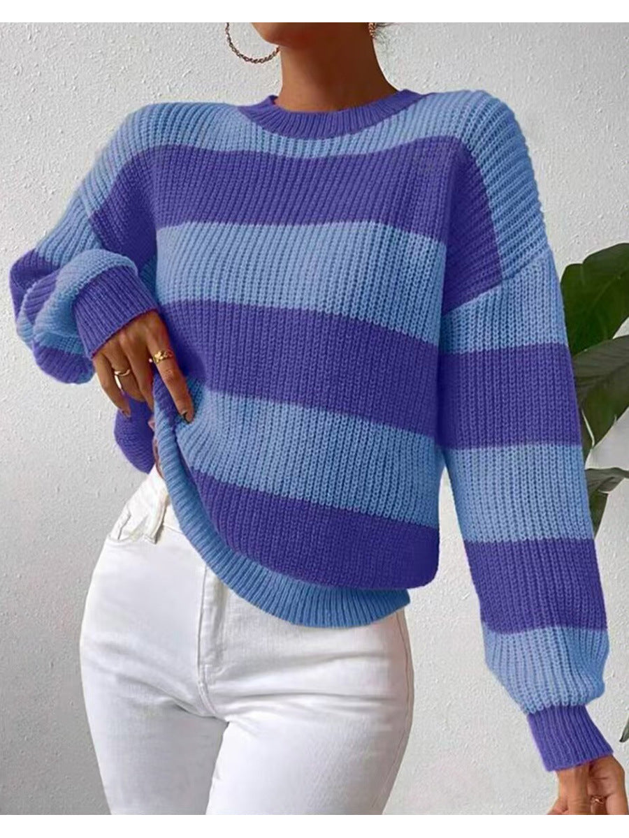 Hollis | Women's Striped Crew Neck Jumper