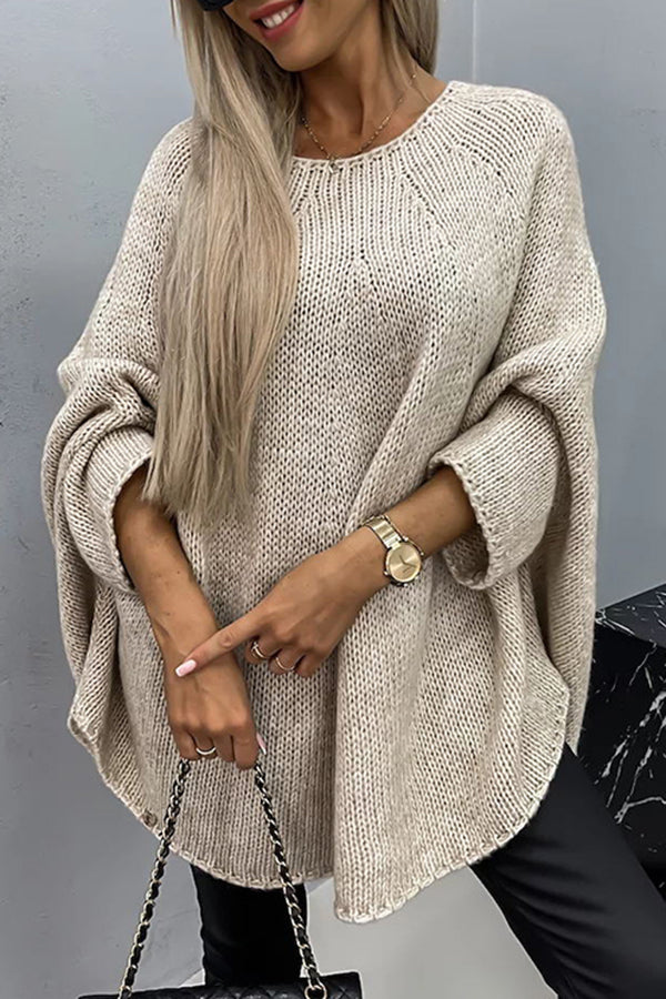 Imogen | Women's Oversized Batwing Knitted Jumper