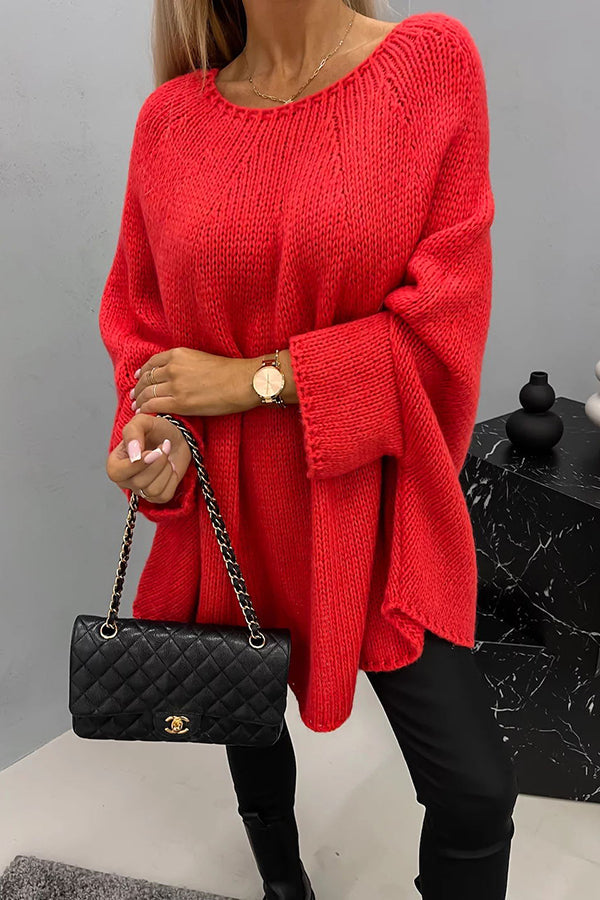 Imogen | Women's Oversized Batwing Knitted Jumper
