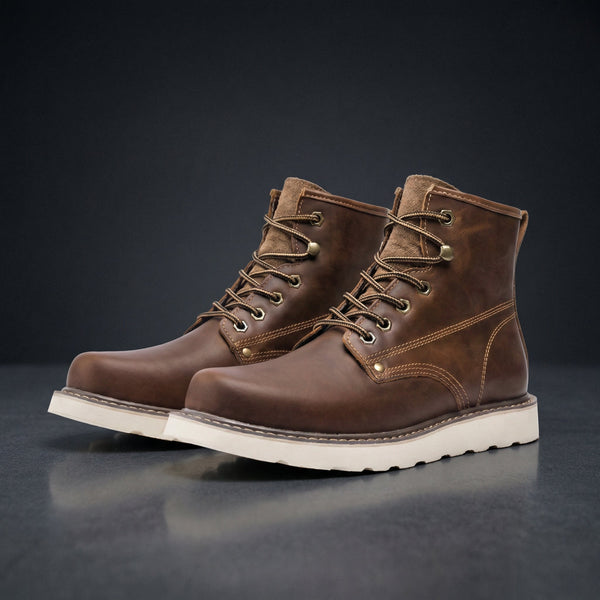 Ingram | Men's Leather Boots Lace Up Ankle