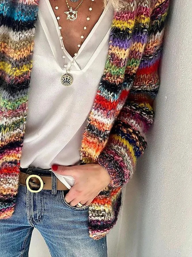 Isolde | Women's Fair Isle Knitted Cardigan