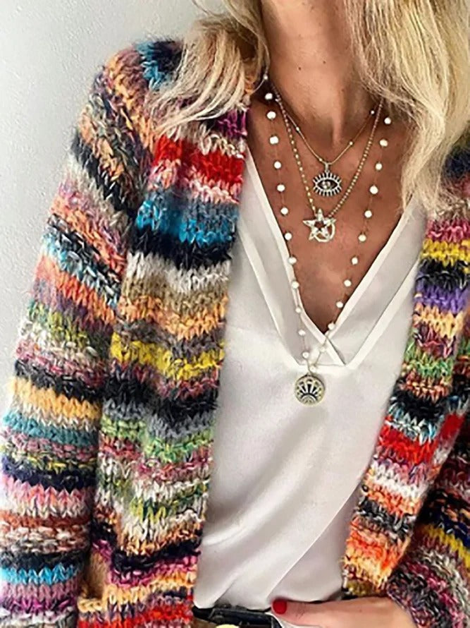 Isolde | Women's Fair Isle Knitted Cardigan