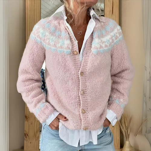 Ivy | Women's Fair Isle Button Up Knitted Cardigan